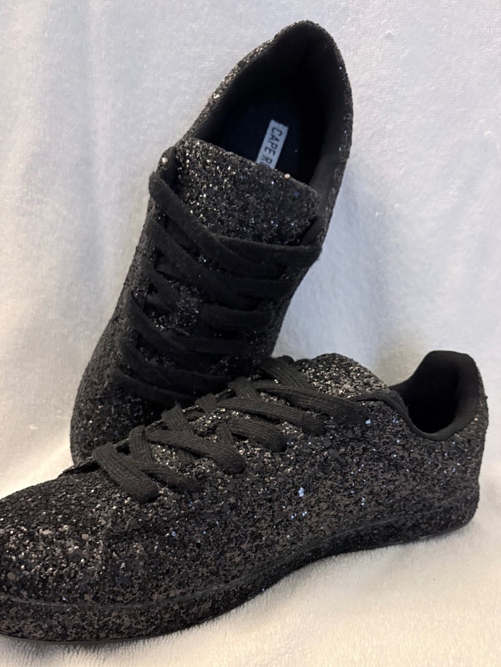Black Glitter Sneakers